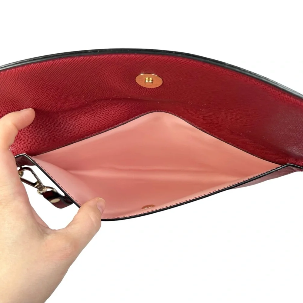 NWOT Elim & Paul Red Faux Leather 4 Piece Purse Bag Set - Picture 7 of 16